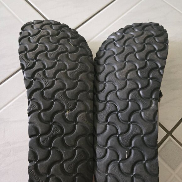 Betula Birkenstock Lene Flower Thong Metallic Gold Sandals 41/10 - Picture 5 of 5